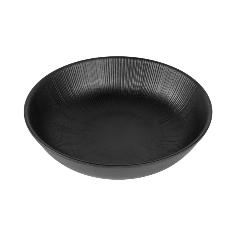 Bol rond en mélamine 7,25 po Hermosa, Noir