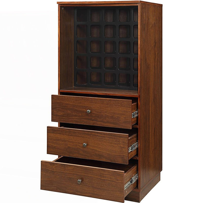 Wine Cabinet With 3 Drawers, Entry Cabinet