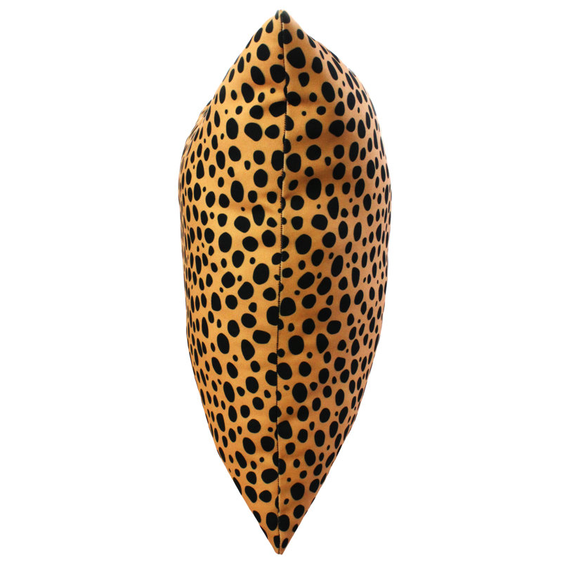 Emer Animal Print Reversible Throw Pillow, Tan