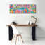  «Party Time» par Hello Angel, art mural sur toile, 60 po x 20 po