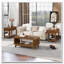 Rectangular Wood Coffee Table with Open Storage Shelf for Living Room-1551950464