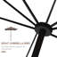 Parasol solaire 9 pi x 7 pi Outsunny