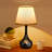 Three-Level Dimming Dual-Head Small Bedside Lamp Set, Black Desk Lamp Suitable for Children's Rooms, Offices, Living Rooms, and Side Tables -1124431087