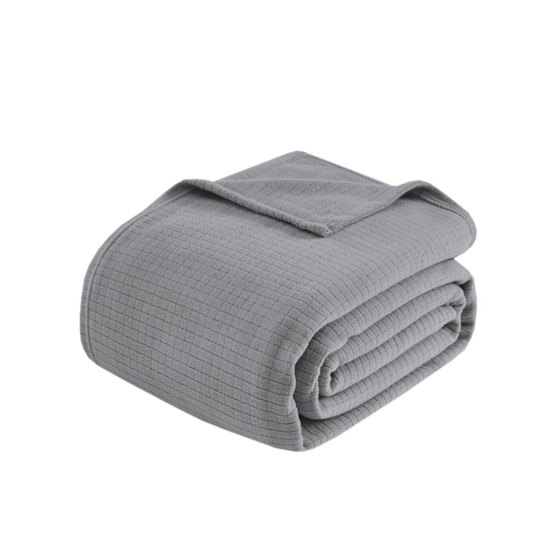 Soft Microfleece Blanket for All Seasons, Gray