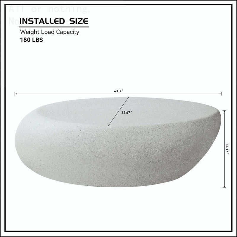 Ensemble de 2 tables basses Elliptical Rocks - aucun assemblage requis