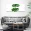 Tropical Leaves 1 Piece Wrapped Canvas Wall Art