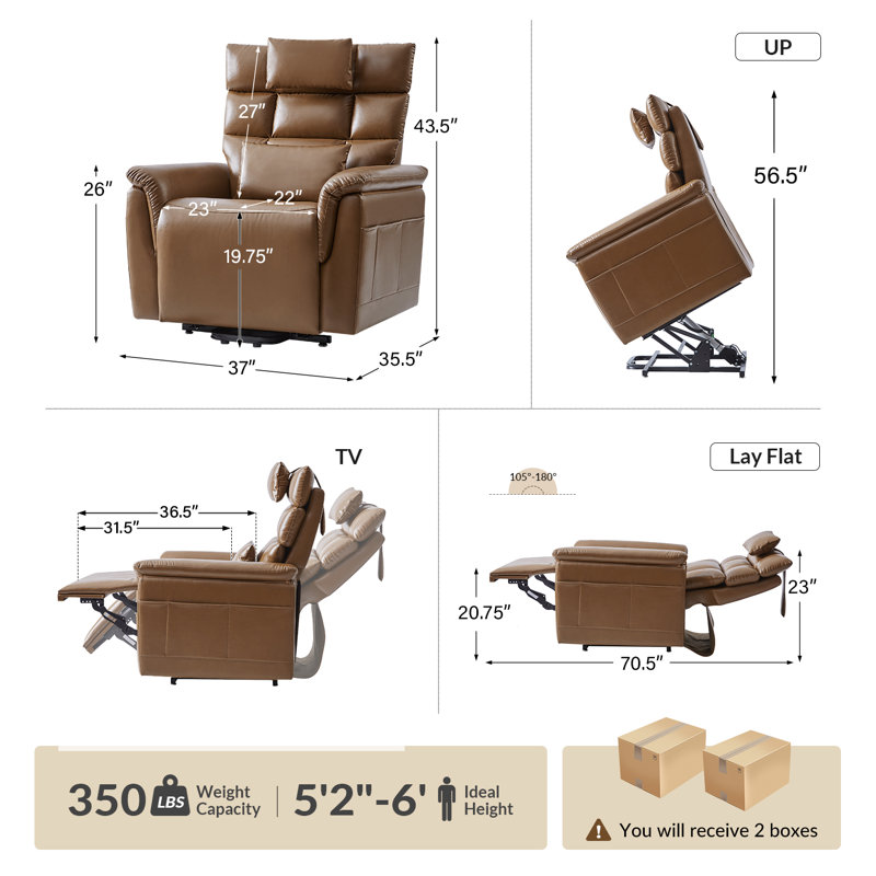 Fauteuil inclinable électrique Heilman, Chameau