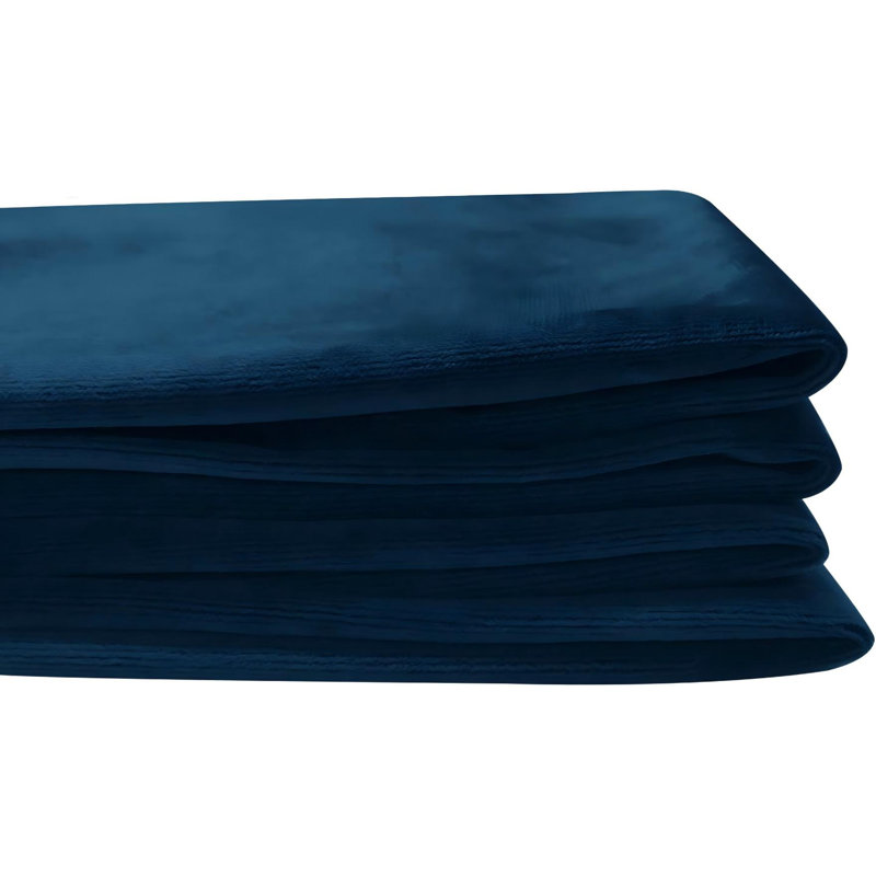 Velvet Standard Pillow Case, Blue, 50cm x 100cm
