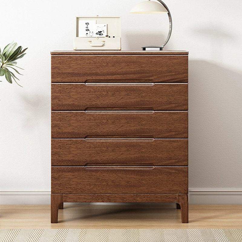 Armoire d'appoint en noyer massif, Noyer, H 46,46 po x l 23,62 po x P 17,72 po