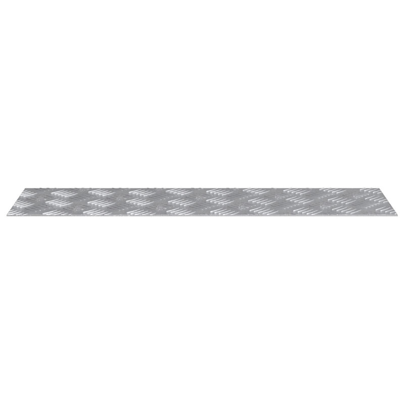 Aluminium Stair Treads Rectangular, Rectangle 20cm x 70cm, Silver