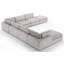 Canapé modulaire rembourré 8 pièces Nuccio