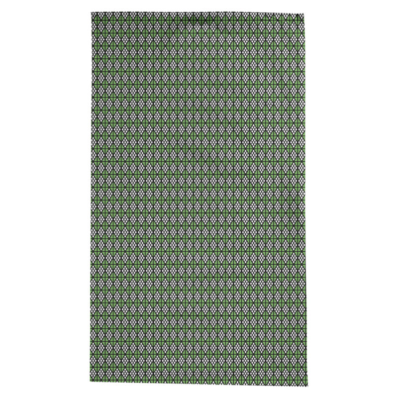 Nappe diamants Leffel, Noir / vert