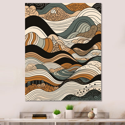 " Brown Black Line Elegance I "