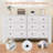  Modern 6 Drawer Dresser, 50" Wide Double Chest with Deep Drawers & Metal Knobs, Wooden Storage Organizer for Kids Bedroom, Entryway, Hallway-1817757508