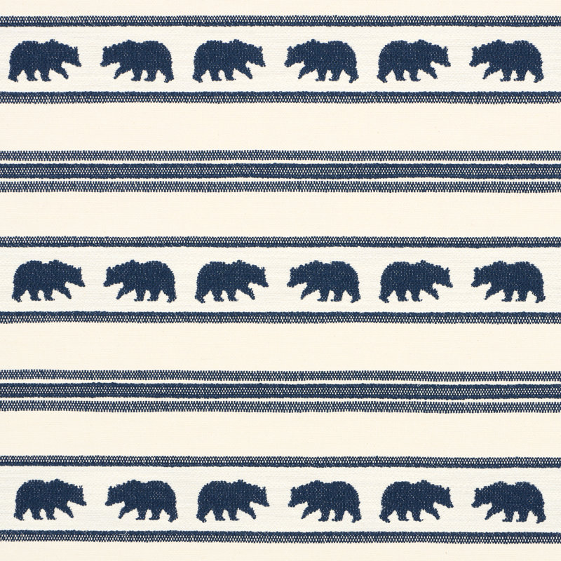 Tissu à rayures Koda, Bleu