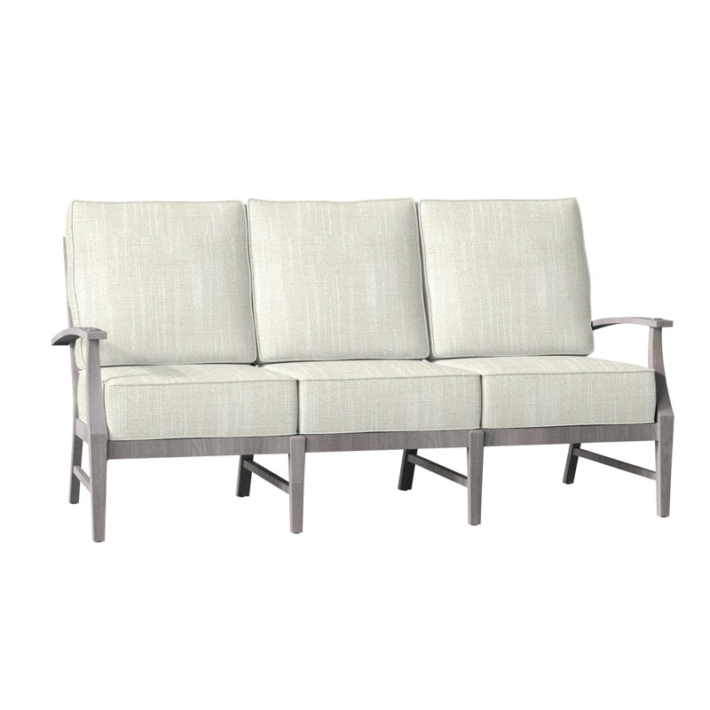 Canapé Croquet, Welt, Teck huître, InsideOut® Rollo ‑ lin crème