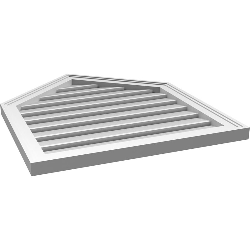 Pente fonctionnelle en uréthane à hauteur de sommet 10 po, brun clair apprêté, H 30 po x l 26 po x P 1,5 po