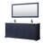 Avery 80 " W Freestanding Standard Double Vanity Bathroom Vanity With Marble Top with Mirror-51712110-51712107-80216453