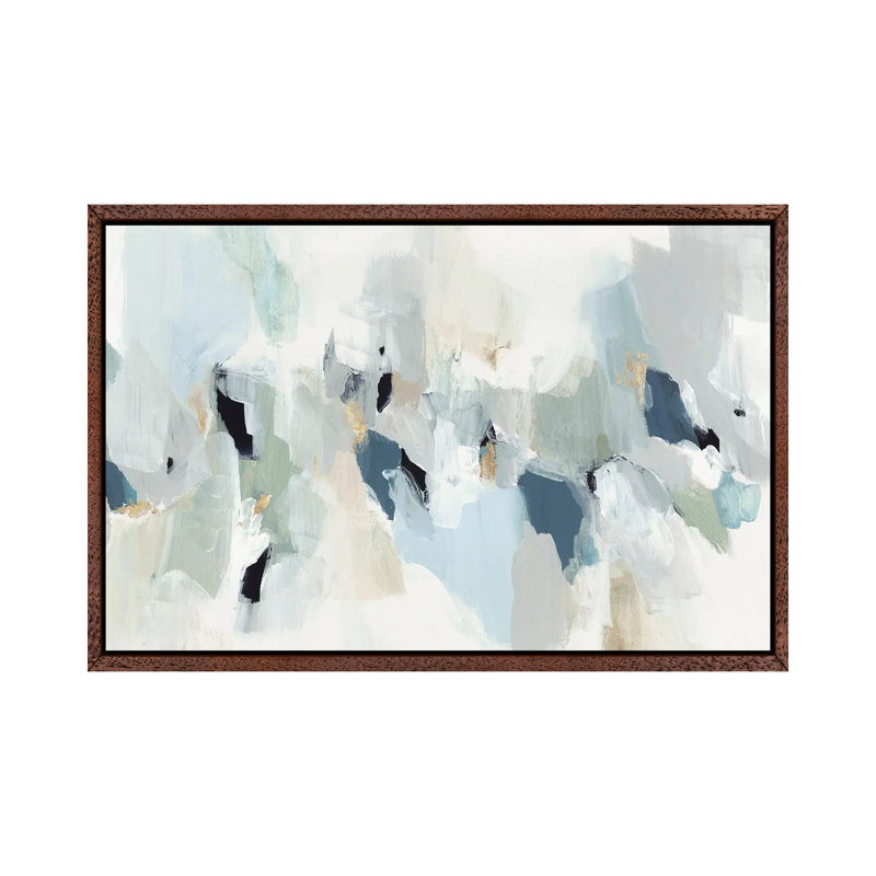 Little Talks I by Isabelle Z - Painting on Canvas, 152.5 cm H x 101.5 cm W, Classic Brown Wood Framed