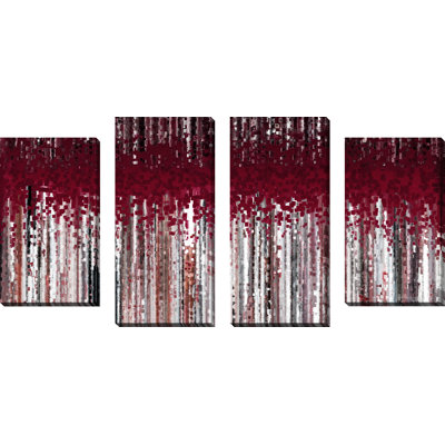 "refuser vous et suivre" par mark lawrence, ensemble de 4 reproductions d’art sur toiles tendues