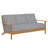 Kennebunkport Aluminum Sofa - Oak-359733584-385755949-385755937