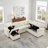 Versatile Sectional Sofa With Storage And Transformable Function For Living Room