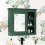 Armoire de salle de bain 30 po x 28 po avec miroir. Fixé au mur. + verre, solution de rangement fonctionnelle, miroir d'aspect moderne. 28 po, 5 tablettes et plus