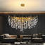Lustre luxueux en forme de branche d'arbre, lustre en cristal moderne, luminaire suspendu LargeRaindrop (doré)-1685563481