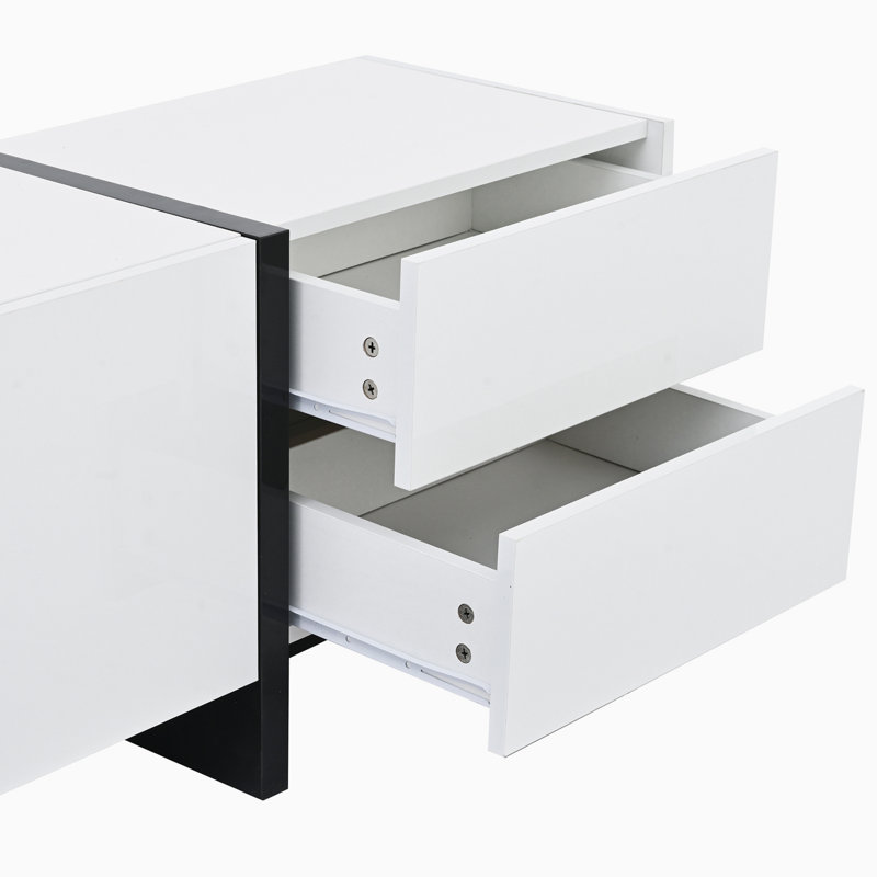 Randhan Unfinished TV Stand for TVs up to 78", White