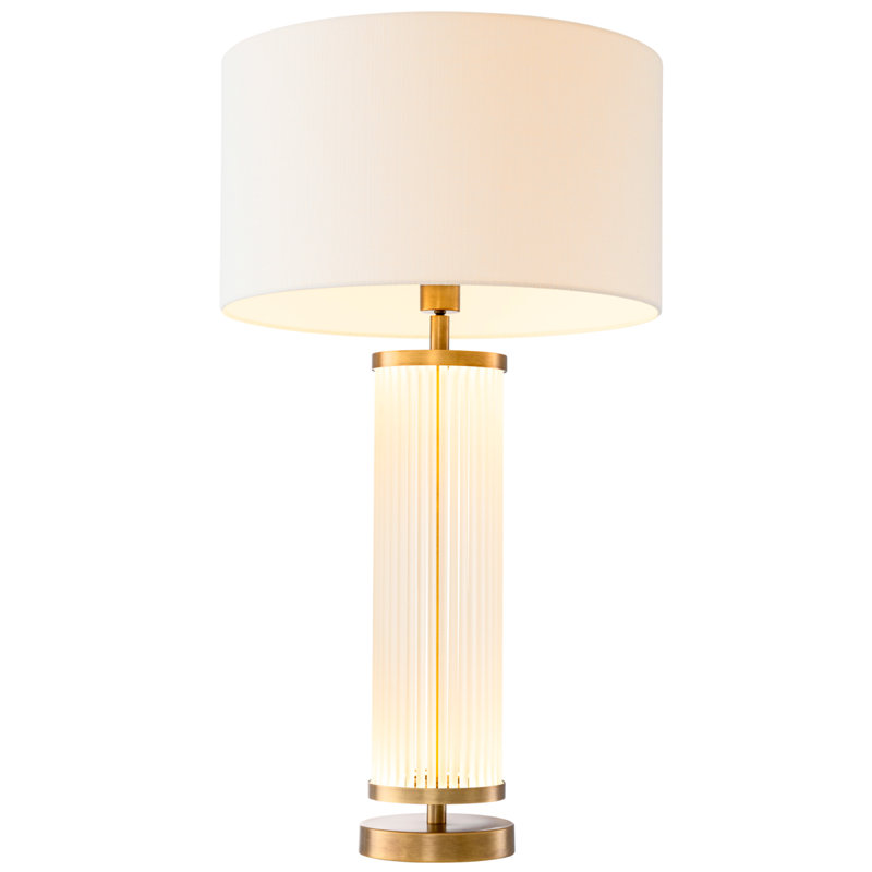 Table Lamp Thibaud Antique Brass Finish Excl Shade