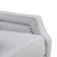 Fauteuil inclinable à dossier poussoir gris de style transitionnel en chenille gris 1 pièce
