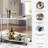 Chaseton Acrylic, Metal Bar Cart