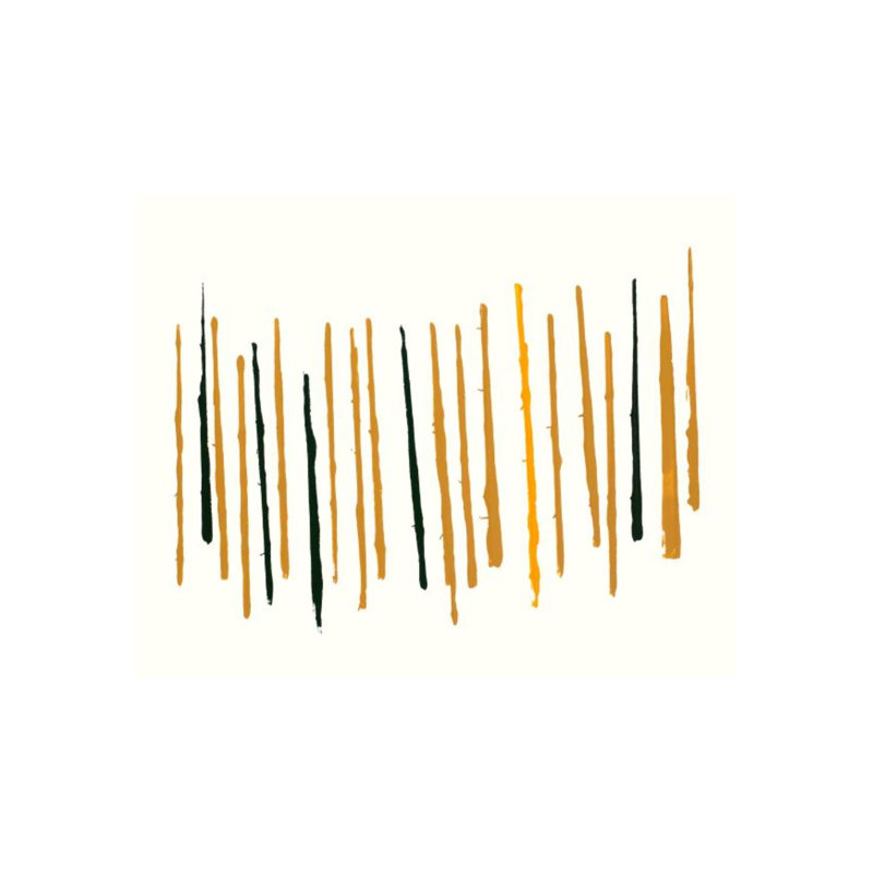 Voices V Print by FORM Design Studio, Glass Coat, 54" H x 68" W x 1.5" D