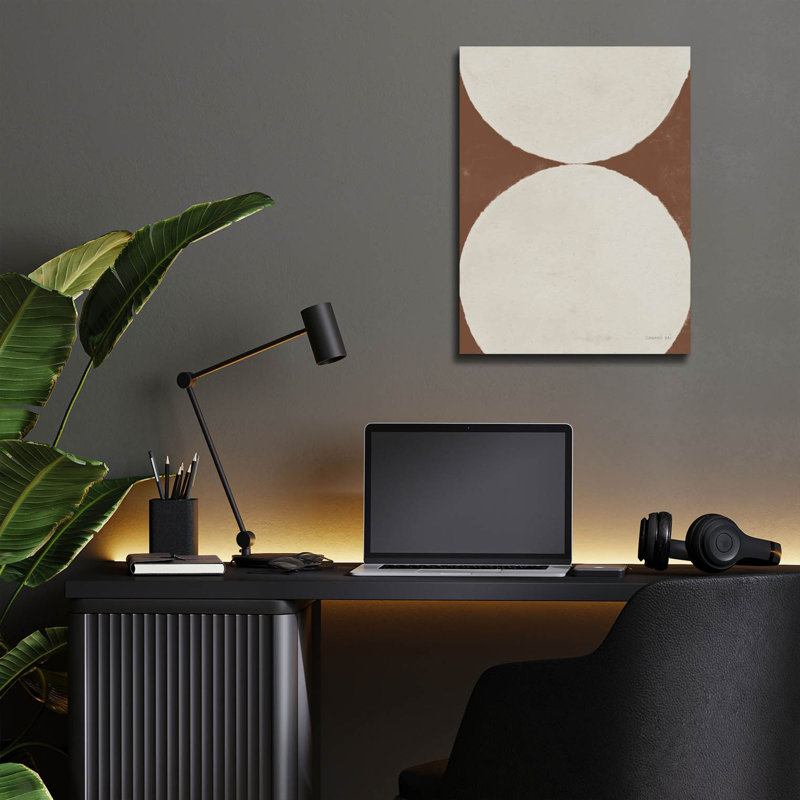 «Elegant Balance 2 Walnut Brown» par Danhui Nai, art mural en verre acrylique, H 16 po x l 12 po x P 0,13 po