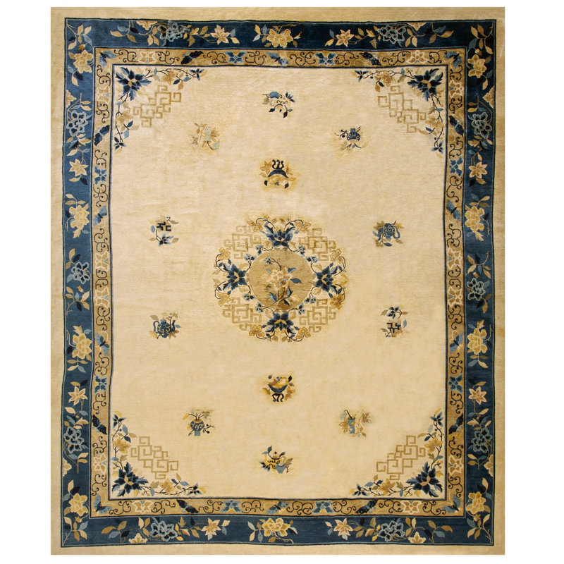 Hand Knotted Wool Area Rug