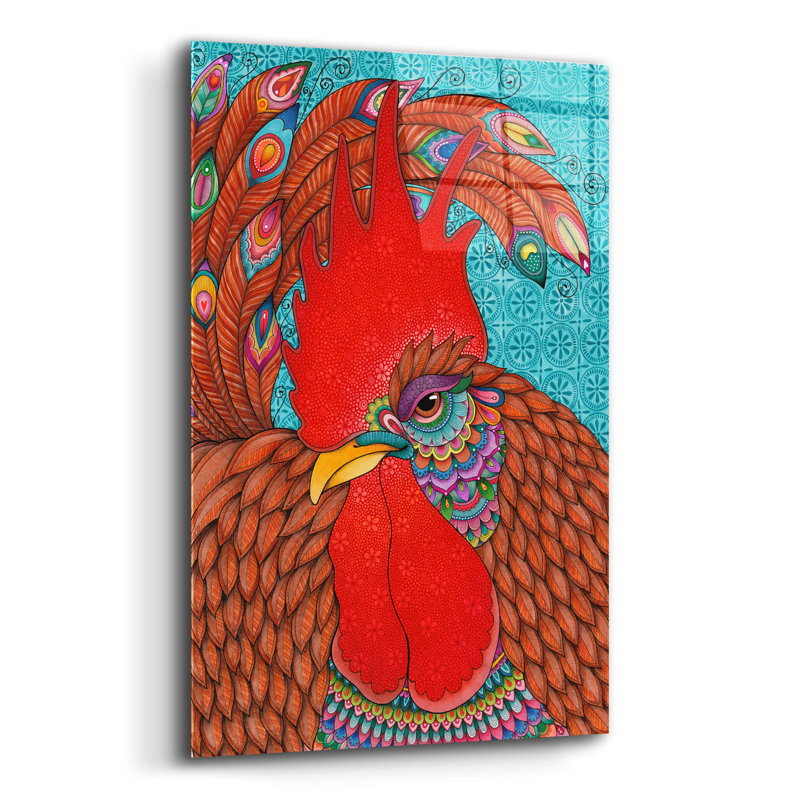 " Randy Rooster " by Hello Angel, 16" H x 12" W x 0.13" D