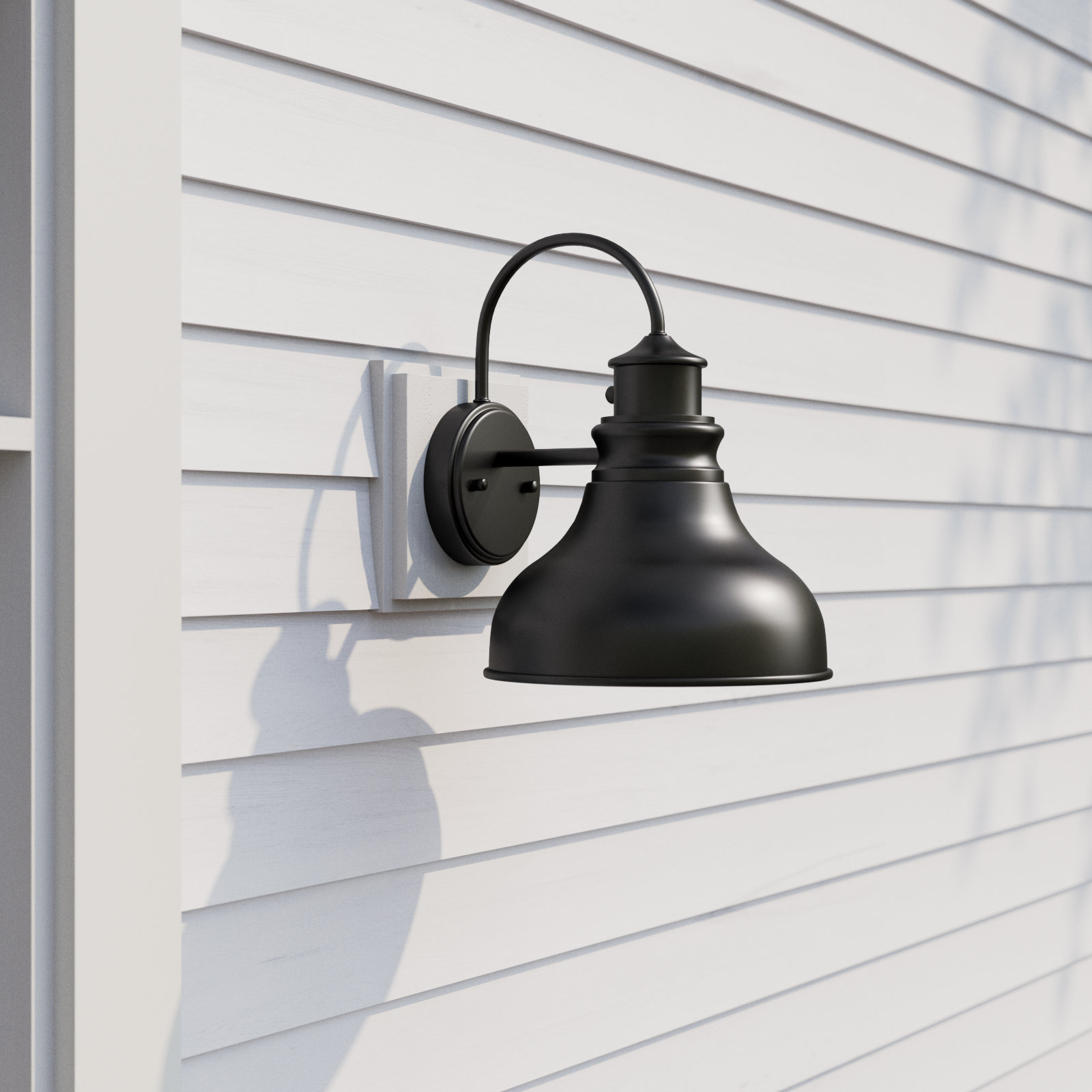 Flavin Outdoor Barn Light, 17" H x 13" W x 15" D