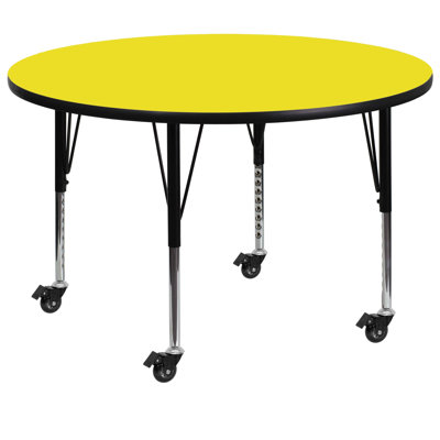 Table ronde mobile en stratifié Goddard