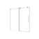 Chrome Frameless One Fixed And One Shifted Shower Door, 70MM 304 Stainless Steel Large Pulleys With Adjustable Soft Closing Function,With Nano Easy Cleaning And Stick Explosion-Proof Menbrance