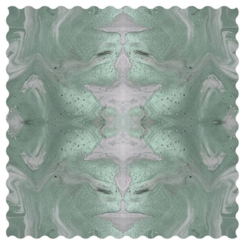 Gilt Lumbar Pillow Cover & Insert, Jade Geometric