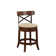 Tosha Swivel Counter Stool with Solid Wood Frame