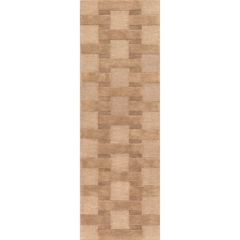 Remy Crosshatch Wool Area Rug, Runner 2'8" x 8'