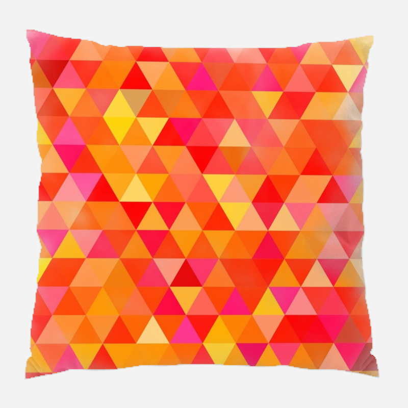 Coussin décoratif triangulaire