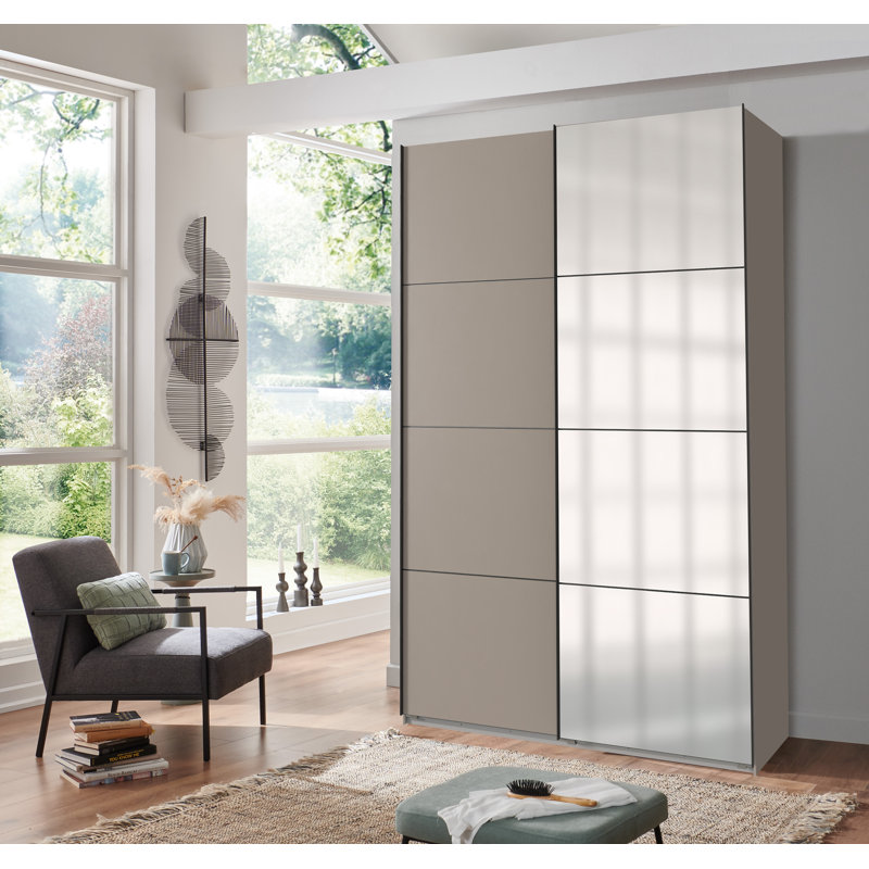 Bortzer 2 Door Manufactured Wood Wardrobe