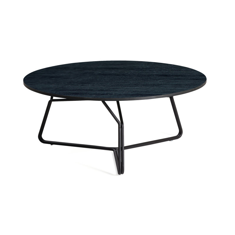 Table basse Serac, Stratifié haute pression noir nordique