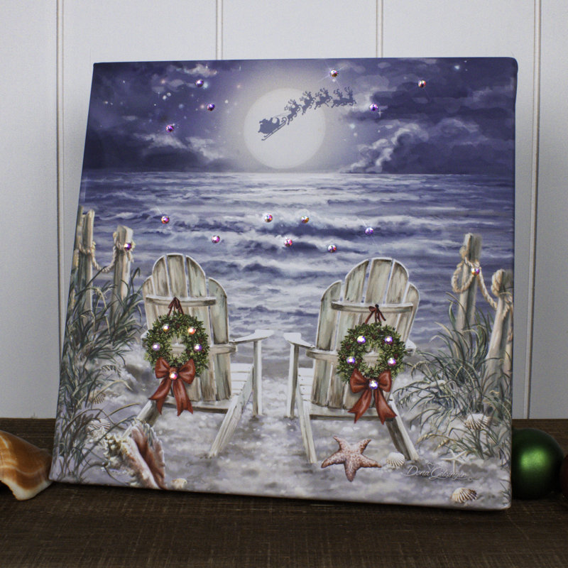 Motif de Noël au clair de lune avec cristaux éblouissants