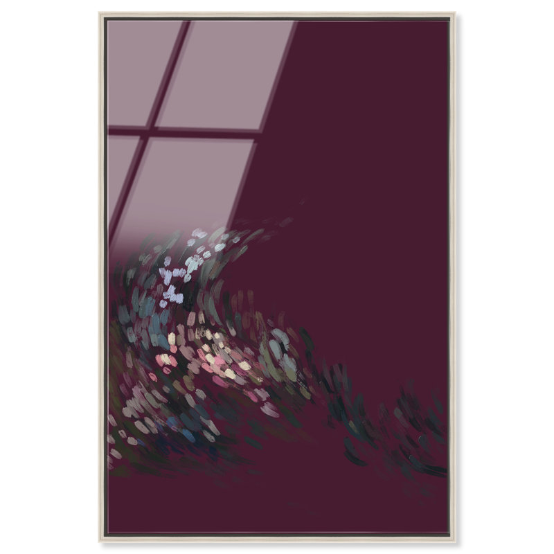 A Spring Wave Print by Oliver Gal, 21"H x 31"W, Silver Floater Frame