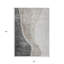Tapis intérieur lavable abstrait 8 pi x 10 pi gris