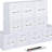 Fabric Storage Cubes (Set Of 10) 11 Inch Cube Storage Bin, Cube Storage With 8 Labels Window Cards & A Pen, Foldable Cube Organizer Bins, 11X11 Storage Bin, Cubby Organizer Bins, White