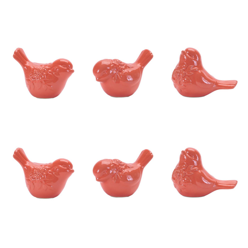 Figurine oiseau en céramique